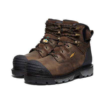 Keen Sale | Men's CSA Camden 6" Waterproof Boot (Carbon Toe) Dark Earth/Black