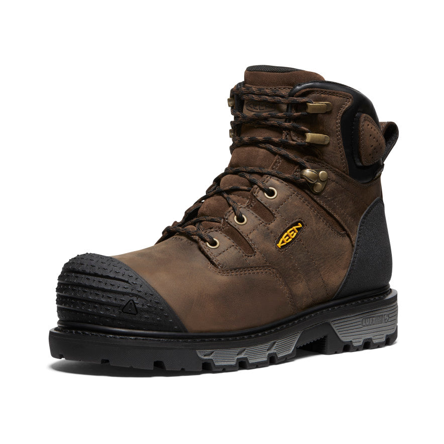 Keen Sale | Men's CSA Camden 6" Waterproof Boot (Carbon Toe) Dark Earth/Black