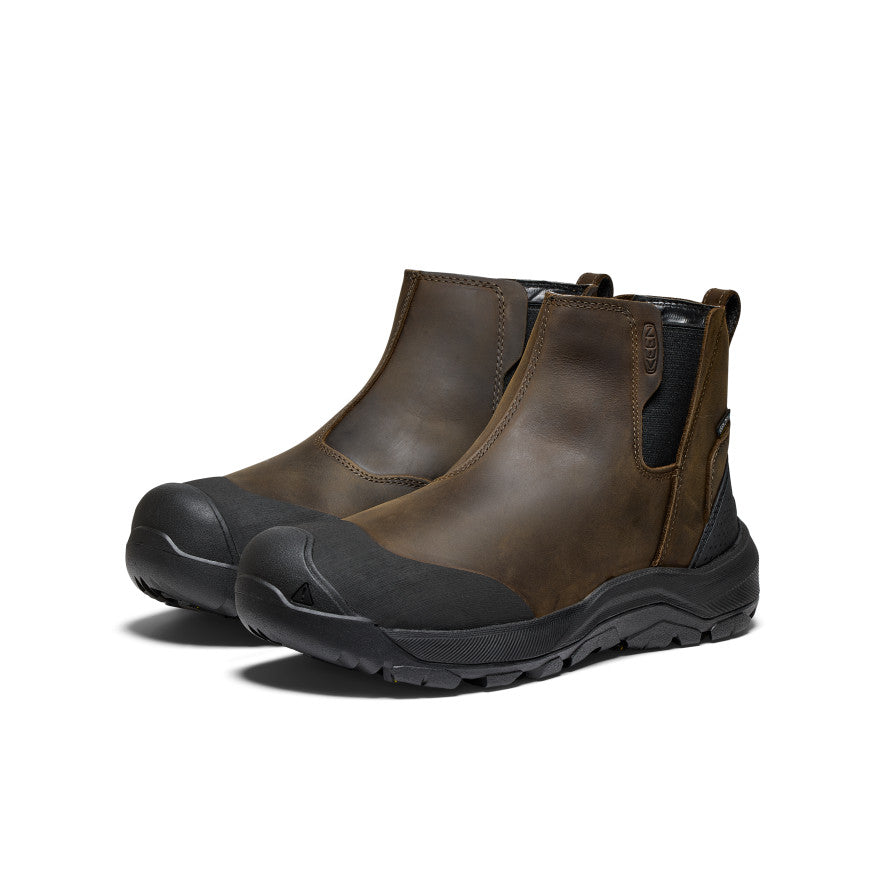 Keen New | Men's Revel IV Waterproof Chelsea Canteen/Black