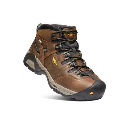 Keen US | Men's Detroit XT Waterproof Boot (Steel Toe) Cascade Brown/Bronze Green