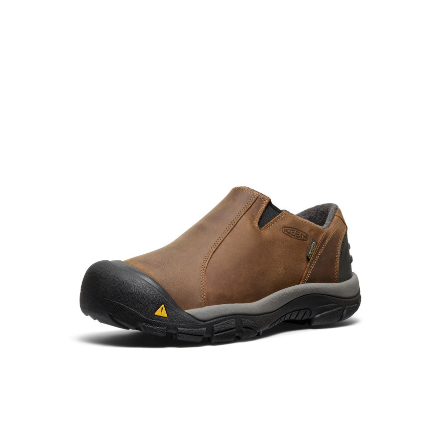 Keen | Men's Brixen Waterproof Shoe Wide Slate Black/Madder Brown