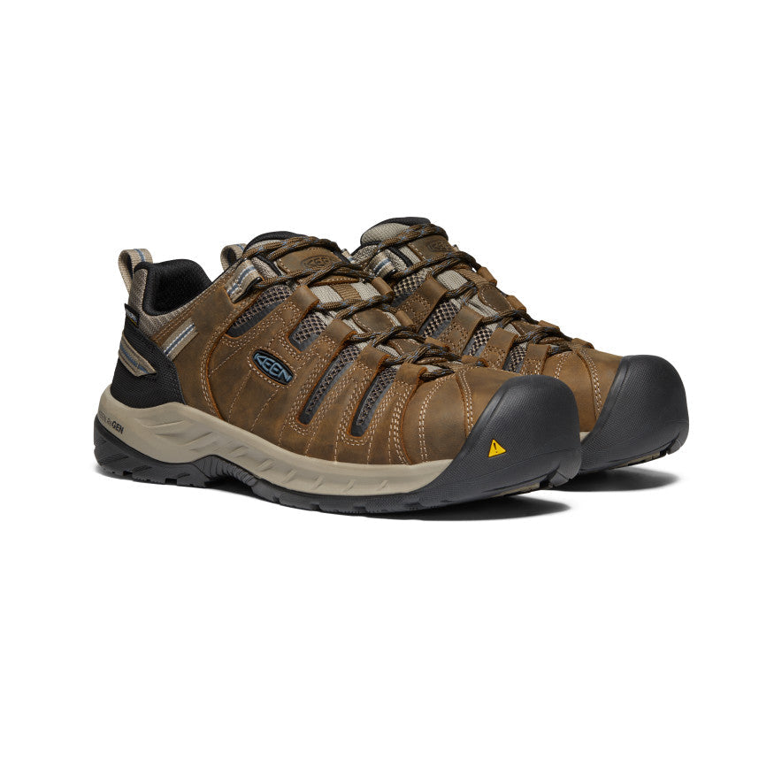 Keen Hot style | Men's Flint II Waterproof (Steel Toe) Cascade Brown/Orion Blue