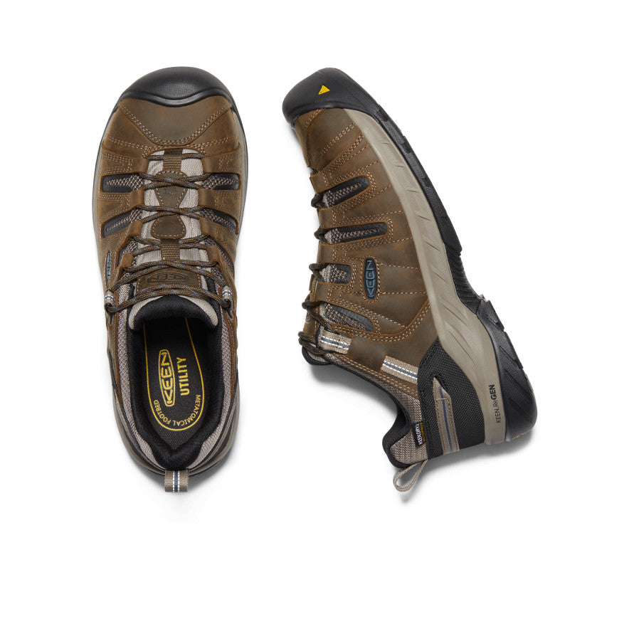 Keen Hot style | Men's Flint II Waterproof (Steel Toe) Cascade Brown/Orion Blue