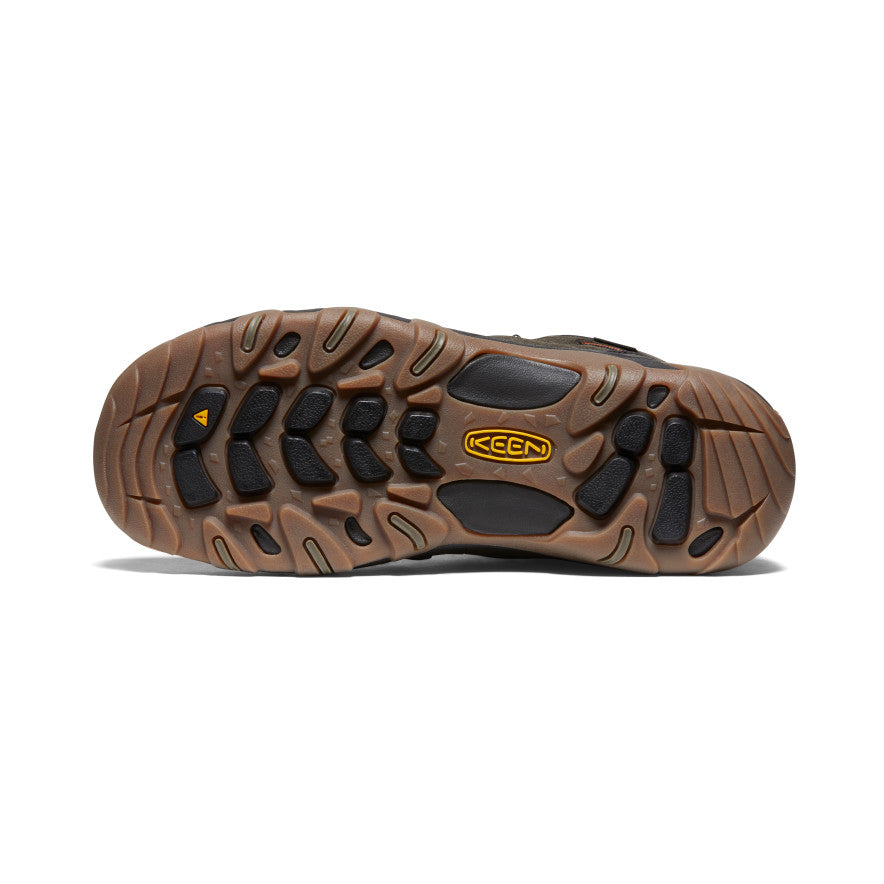 Keen | Men's Headout Waterproof Hiking Boot Black Olive/Fossil Orange