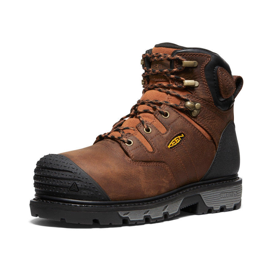 Keen Online | Men's Camden 6" Waterproof Boot INT MET (Carbon Toe) Leather Brown/Black
