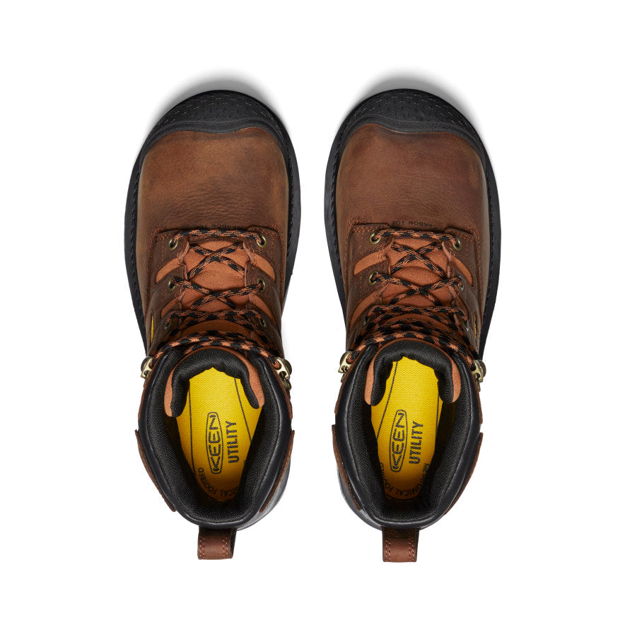 Keen Online | Men's Camden 6" Waterproof Boot INT MET (Carbon Toe) Leather Brown/Black