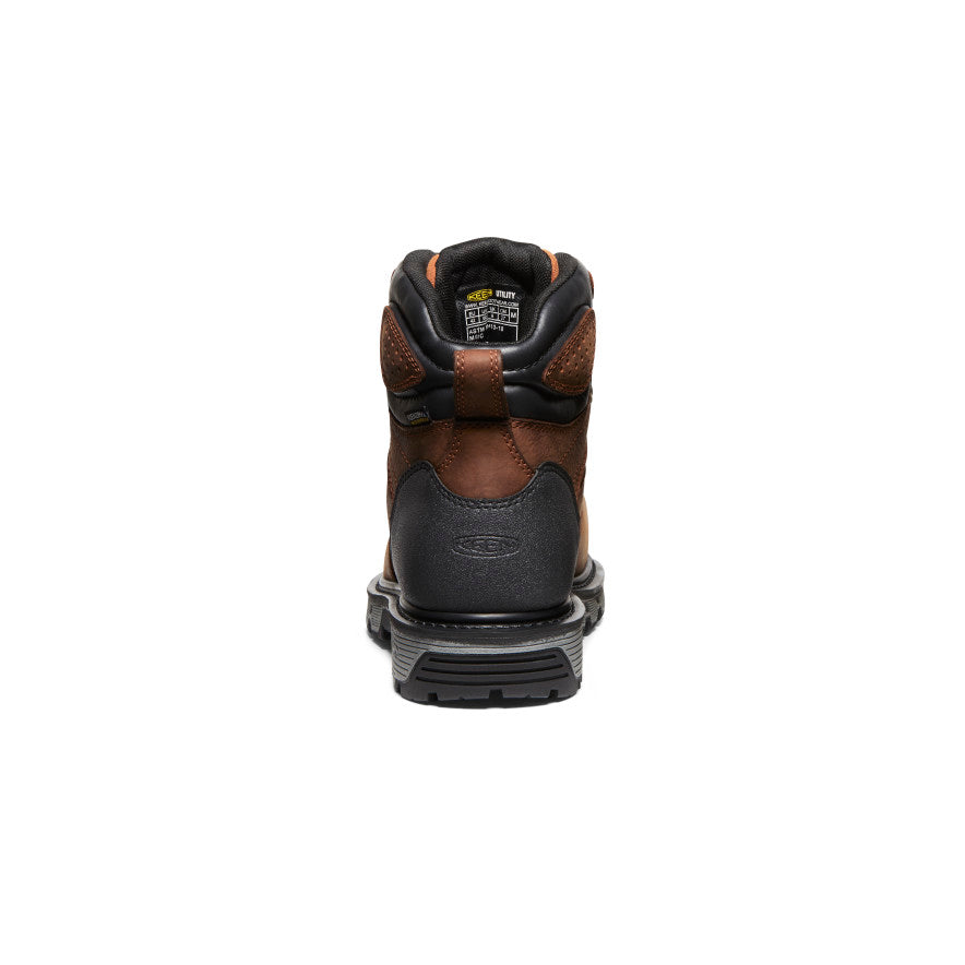 Keen Online | Men's Camden 6" Waterproof Boot INT MET (Carbon Toe) Leather Brown/Black