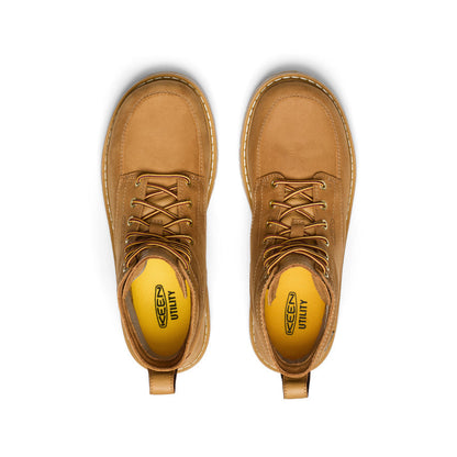 Keen Outlet | Men's San Jose 6" Waterproof 90° Heel Boot (Soft Toe) Bistre/Gum