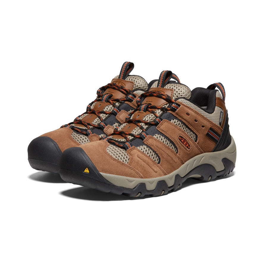 Keen Hot style | Men's Headout Waterproof Hiking Shoe Bison/Fossil Orange