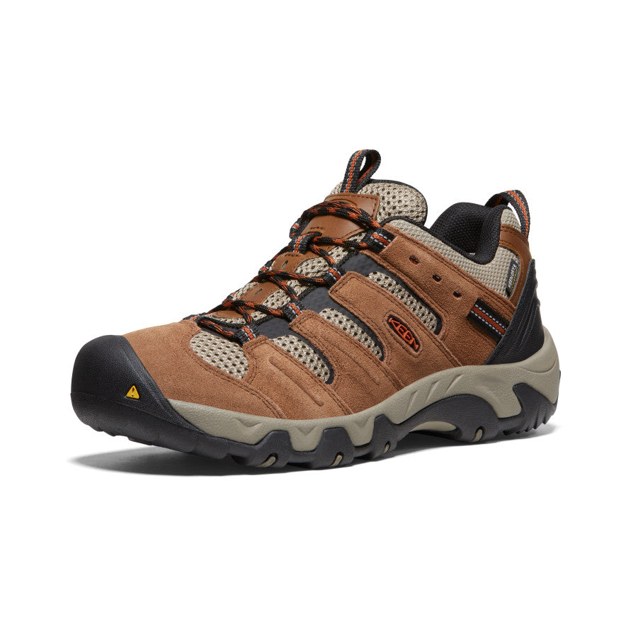 Keen Hot style | Men's Headout Waterproof Hiking Shoe Bison/Fossil Orange