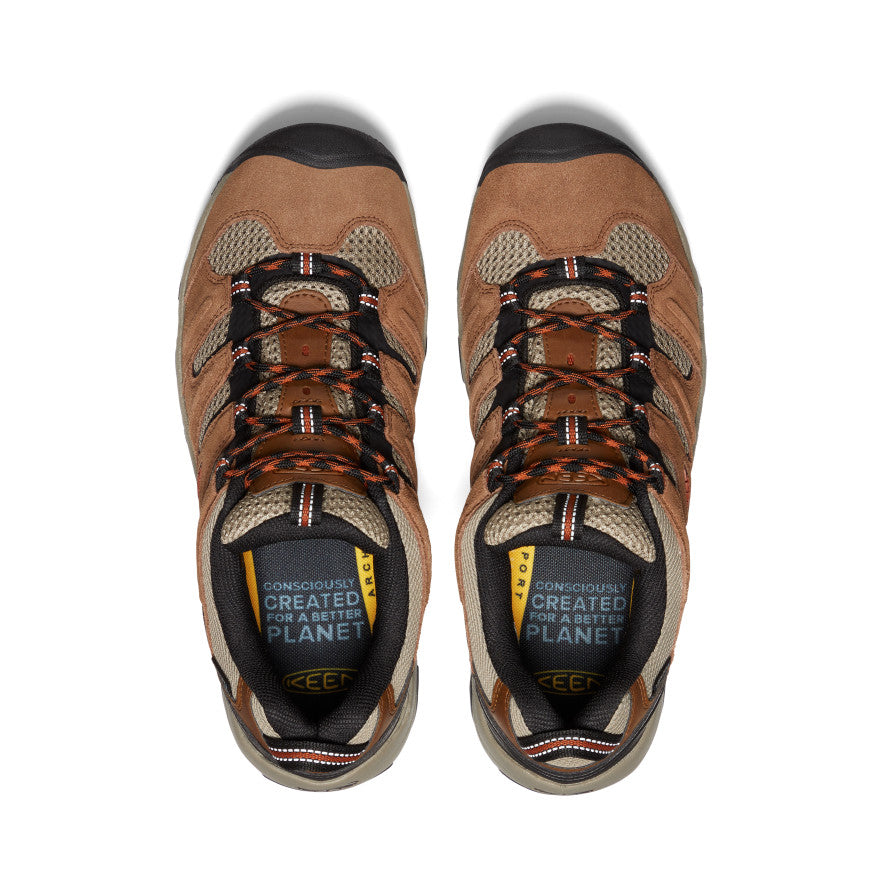 Keen Hot style | Men's Headout Waterproof Hiking Shoe Bison/Fossil Orange