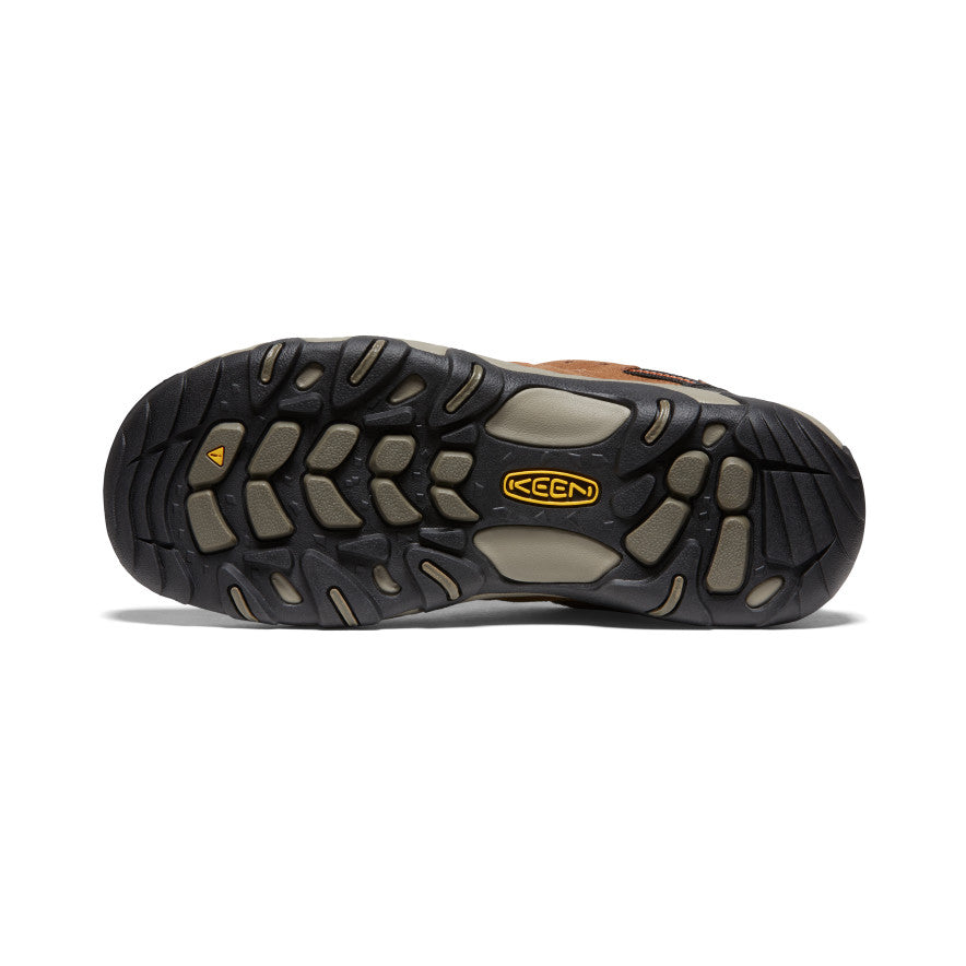 Keen Hot style | Men's Headout Waterproof Hiking Shoe Bison/Fossil Orange