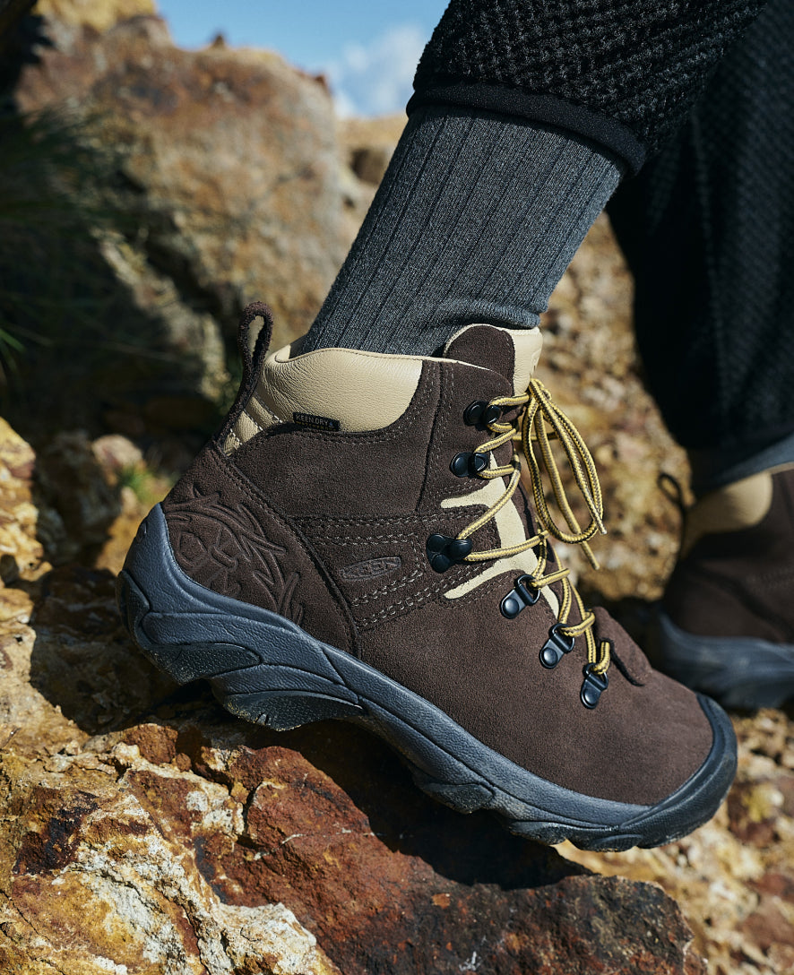 Keen Near Me | Men's Pyrenees Waterproof Hiking Boot x Mountain Research Mountain Research Brown