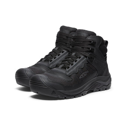 Keen | Men's Reno Waterproof Mid (Soft Toe) Black/Black