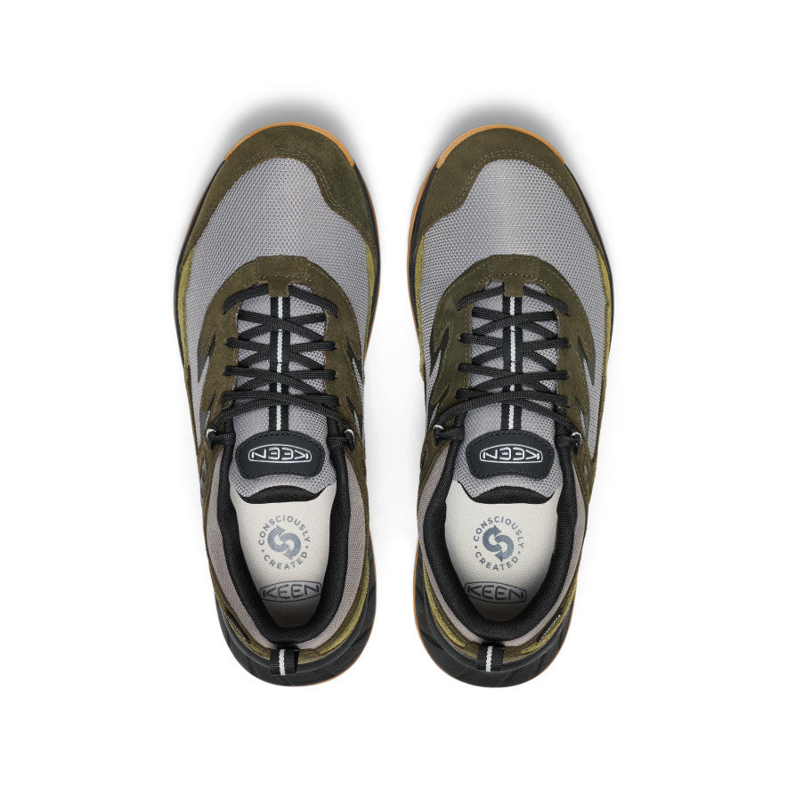 Keen Online | Men's Hightrail Waterproof Hiking Shoe Steel Grey/Forest Night