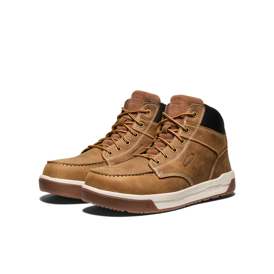 Keen Outlet | Men's Gibson Boot (Carbon Toe) Belgian/Gum