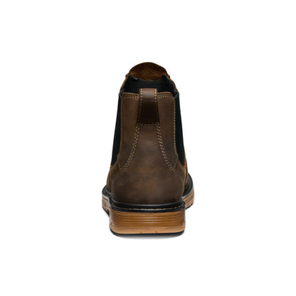 Keen Hot style | Men's San Jose Chelsea 90° Heel Boot (Aluminum Toe) Cascade Brown/Gum
