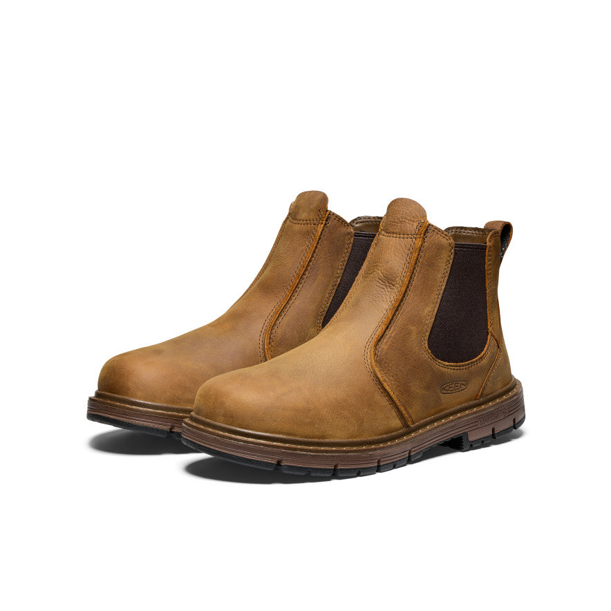 Keen New | Men's San Jose Chelsea 90° Heel Boot (Soft Toe) Belgian/Gum