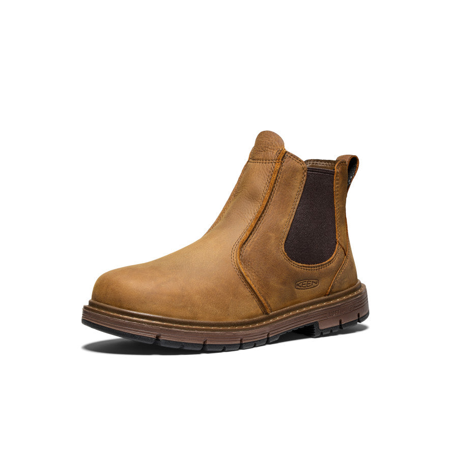Keen New | Men's San Jose Chelsea 90° Heel Boot (Soft Toe) Belgian/Gum