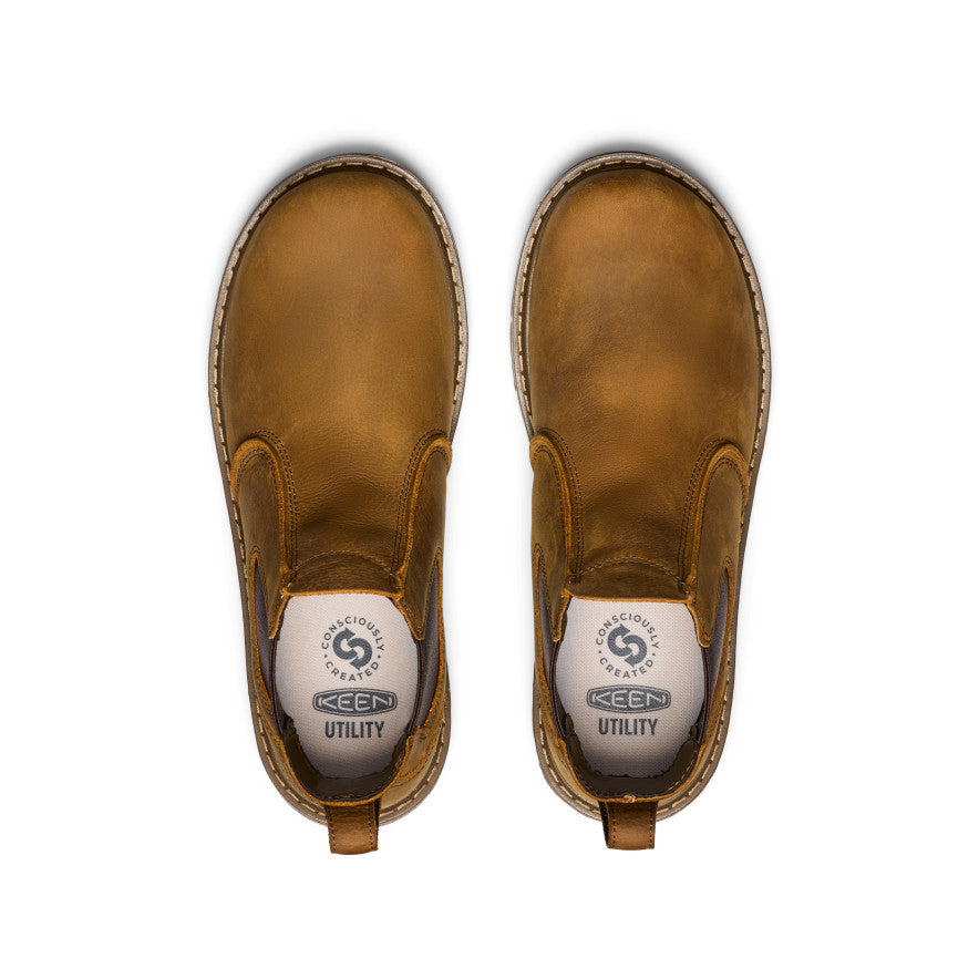 Keen New | Men's San Jose Chelsea 90° Heel Boot (Soft Toe) Belgian/Gum