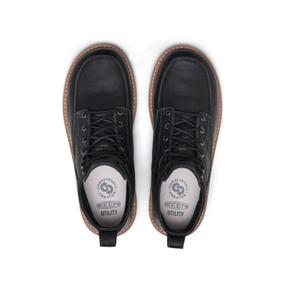 Keen US | Men's San Jose 6" Boot (Aluminum Toe) Black/Caramel Cafe