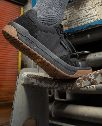 Keen Popular style | Men's Kenton ESD Work Shoe (Carbon Toe) Black/Gum