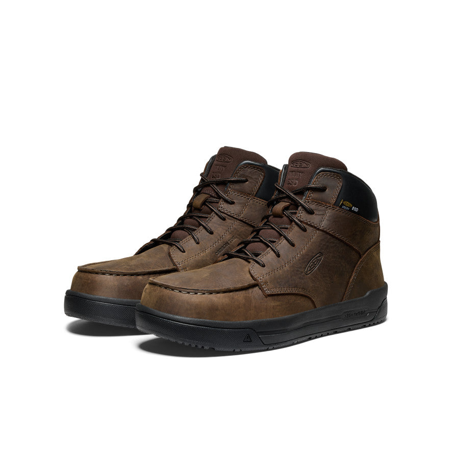 Keen Online | Men's Gibson ESD Boot (Carbon Toe) Cascade Brown/Black