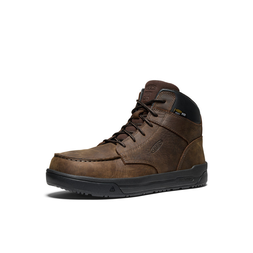 Keen Online | Men's Gibson ESD Boot (Carbon Toe) Cascade Brown/Black