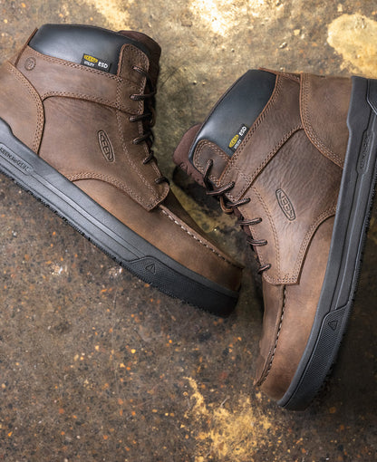 Keen Online | Men's Gibson ESD Boot (Carbon Toe) Cascade Brown/Black