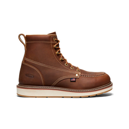 Keen Sale | Men's Liberty 6" Boot (Soft Toe) Leather Brown/Birch