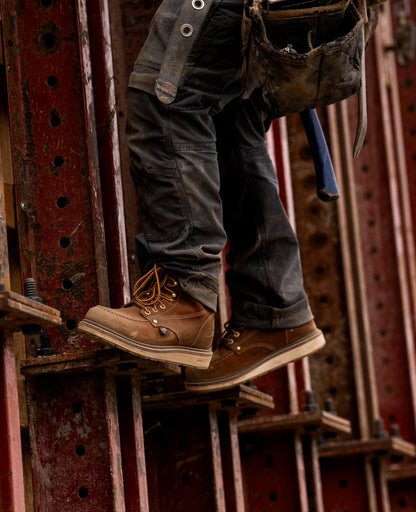 Keen Sale | Men's Liberty 6" Boot (Soft Toe) Leather Brown/Birch