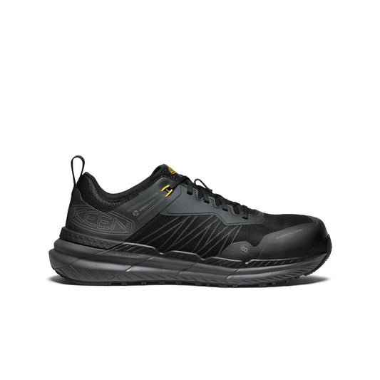 Keen New | Men's Speedworks Work Sneaker (Carbon Toe) Black/Steel Grey
