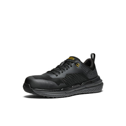Keen New | Men's Speedworks Work Sneaker (Carbon Toe) Black/Steel Grey