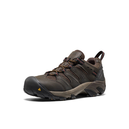 Keen Popular style | Men's Lansing Low (Steel Toe) Cascade Brown/Fired Brick