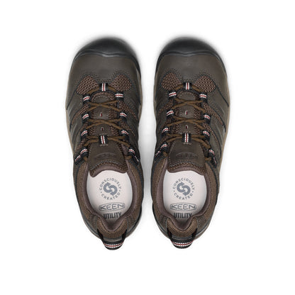 Keen Popular style | Men's Lansing Low (Steel Toe) Cascade Brown/Fired Brick