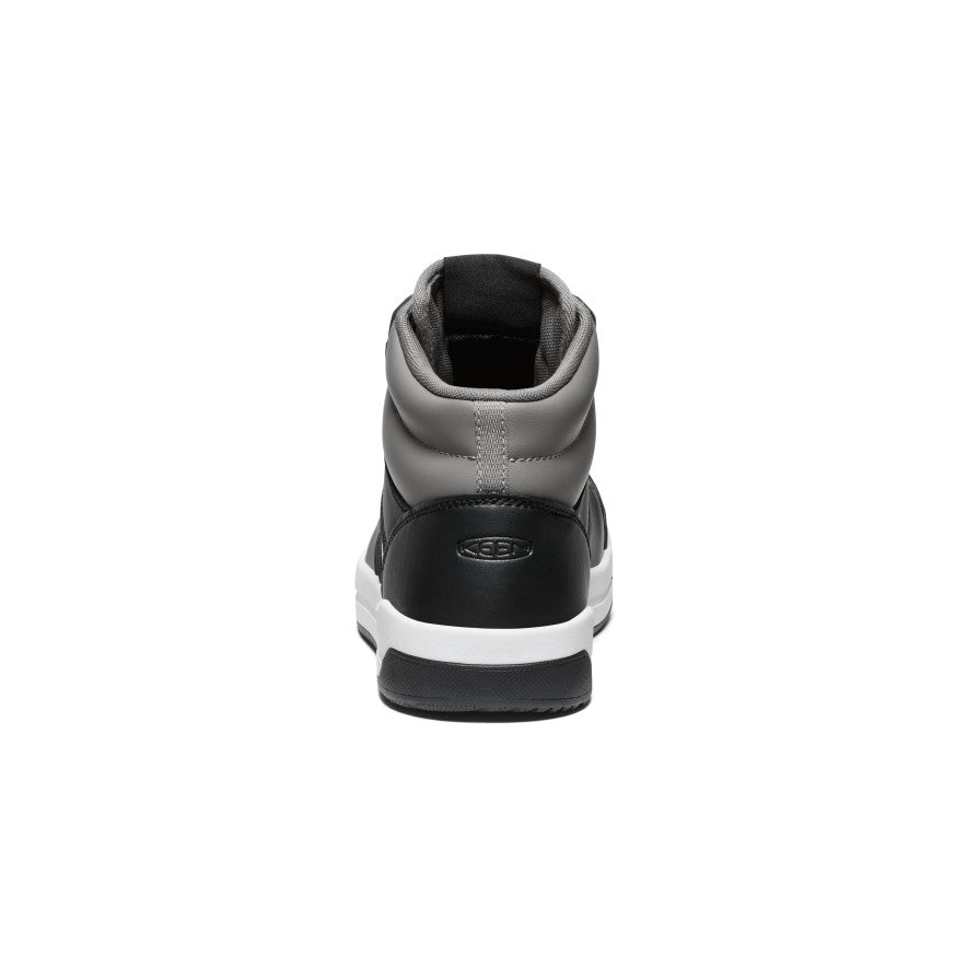Keen Outlet | Men's Overton Mid Work Shoe (Carbon Toe) Steel Grey/Black