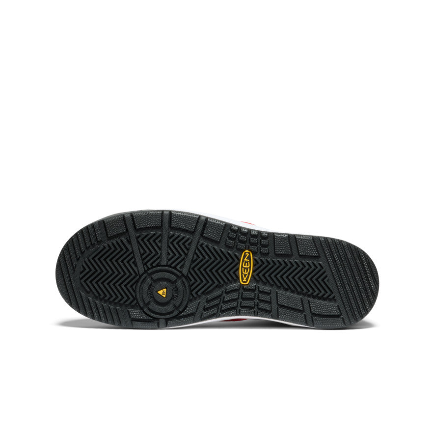 Keen Outlet | Men's Overton Mid Work Shoe (Carbon Toe) Steel Grey/Black
