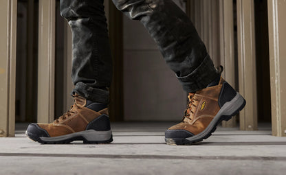 Keen On sale | Men's Evanston 6" ESD Boot (Carbon Toe) Bison/Black