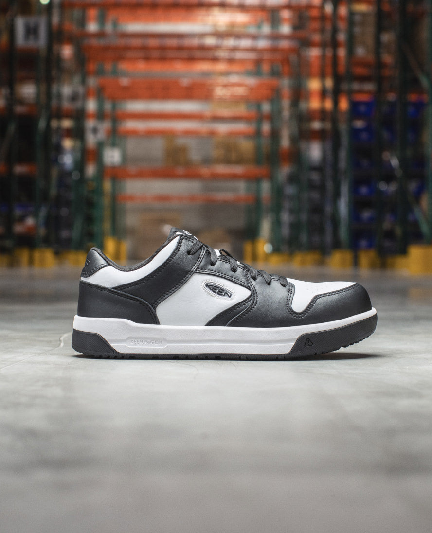 Keen Hot style | Men's Overton Work Shoe (Carbon Toe) Star White/Black