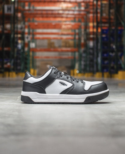 Keen Hot style | Men's Overton Work Shoe (Carbon Toe) Star White/Black