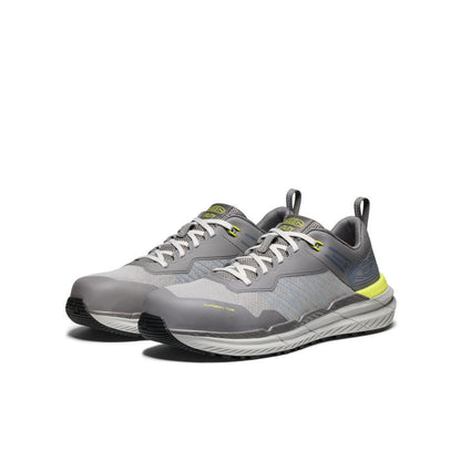 Keen New | Men's Speedworks ESD Work Sneaker (Carbon Toe) Steel Grey/Vintage Indigo