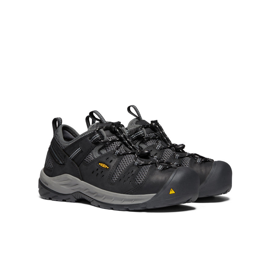 Keen | Men's Atlanta Cool II (Steel Toe) Black/Dark Shadow