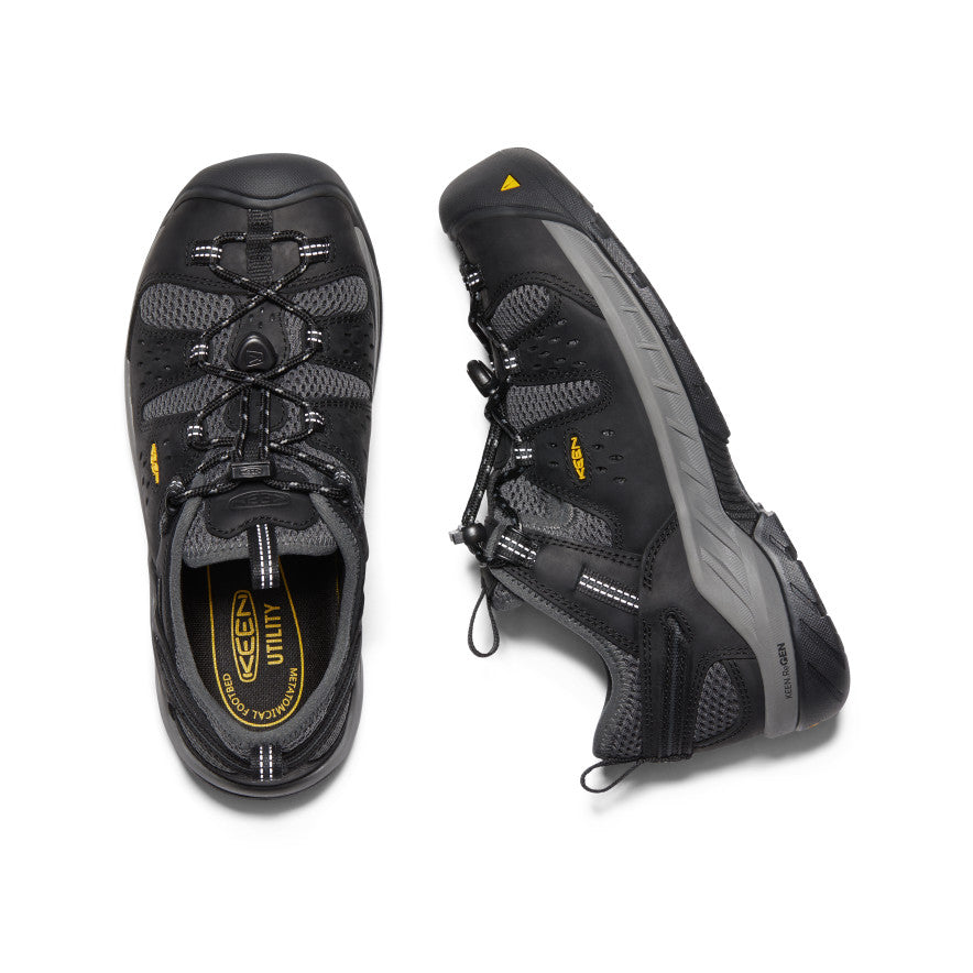 Keen | Men's Atlanta Cool II (Steel Toe) Black/Dark Shadow