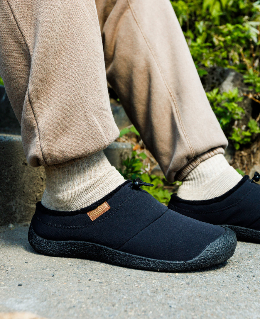 Keen New | Men's Howser III Slide Black/Black Recycled