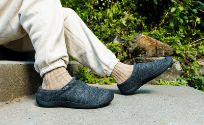 Keen US | Men's Howser III Slide Charcoal Grey Felt/Black