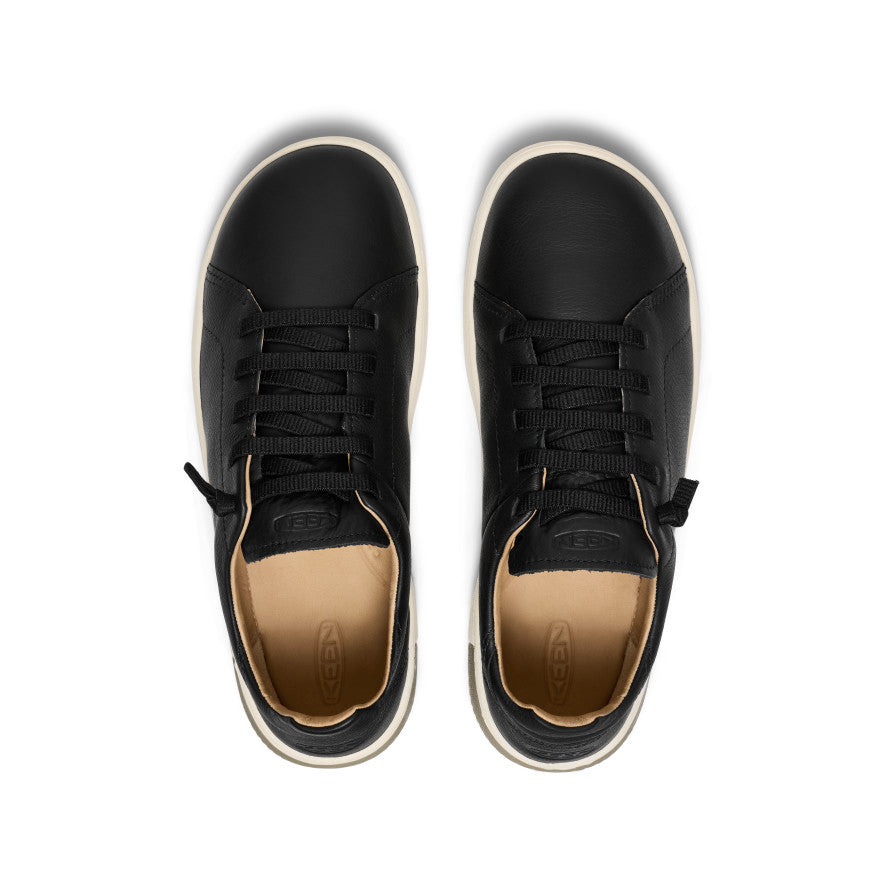 Keen Discount | Men's KNX Leather Sneaker Black/Star White