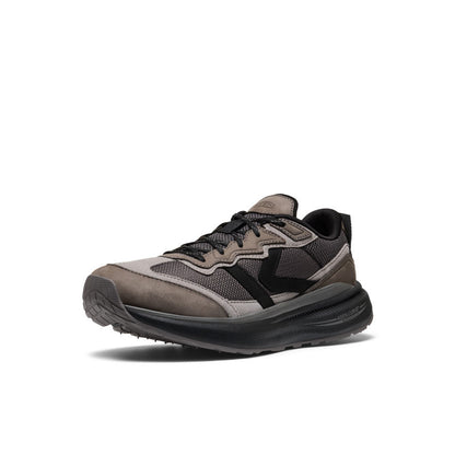 Keen Discount | Men's WK500 Leather Walking Shoe Steel Grey/Black