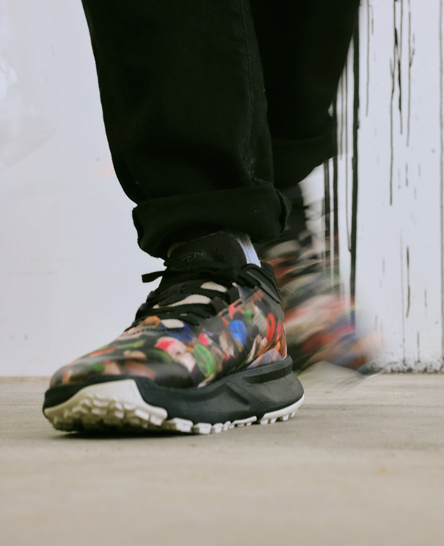 Keen On sale | Men's 450 Dirt Hiking Shoe x Ultra Heavy & Palm Graphics Multi/Black