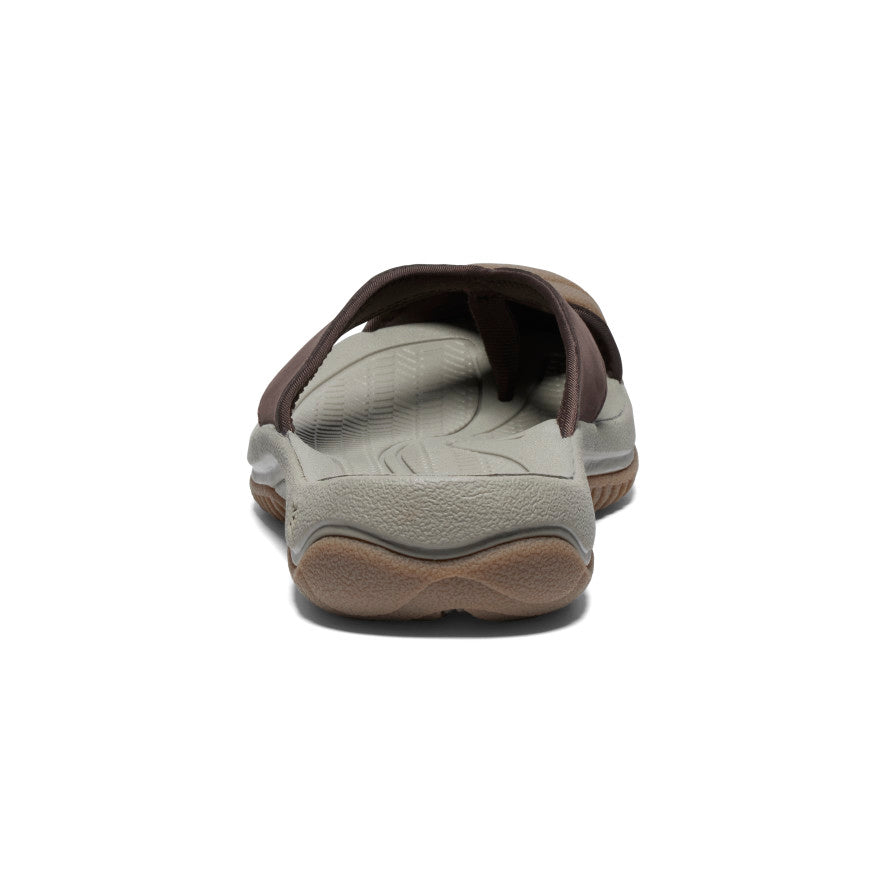 Keen New | Men's Waimea Leather Flip-Flop Java/Plaza Taupe