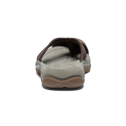 Keen New | Men's Waimea Leather Flip-Flop Java/Plaza Taupe